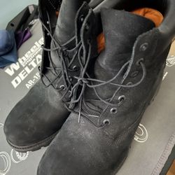 Black 6” Premium Timbs Size 14
