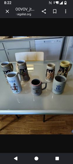 Early 1940's German and Brazilian Beer Steins