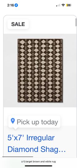 Brand new 5 x 7 rug from target