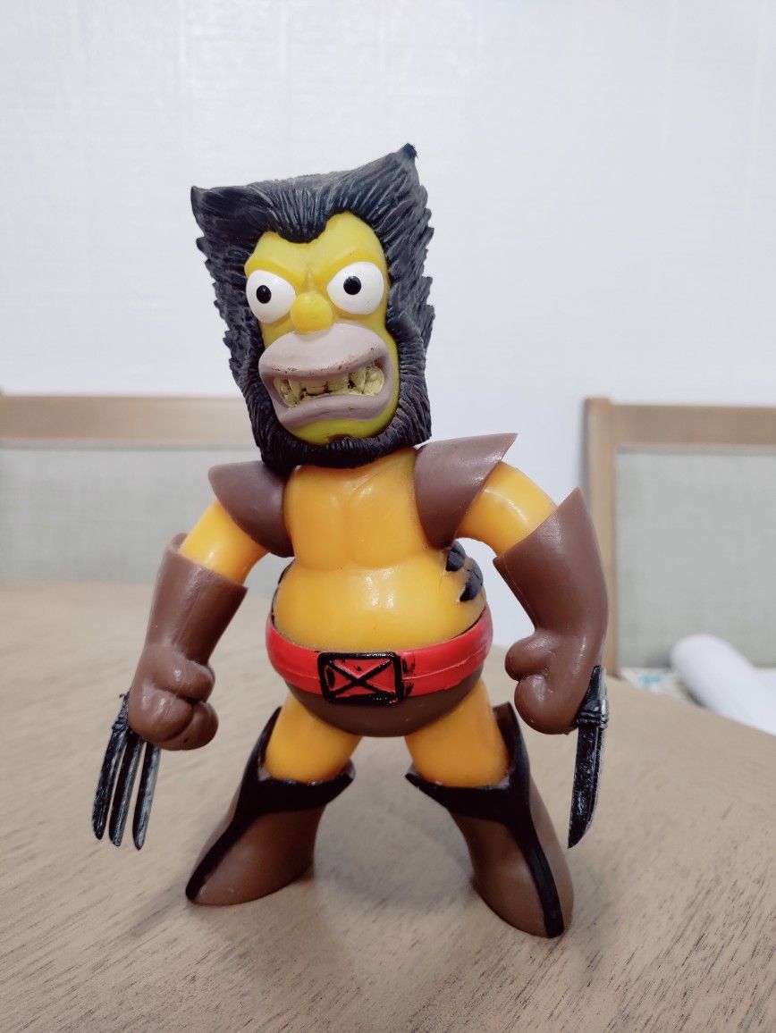 Homer Simpson Wolverine Parody Action Figure