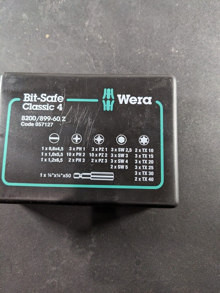The Wera 0(contact info removed) Assorted Bit Set and Bit-Safe (61 Piece)
