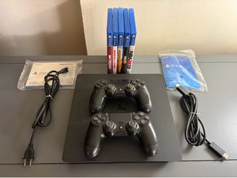 Sony PS4 Slim  CUH‑2215B   1TB  Bundle w/ 5 Games