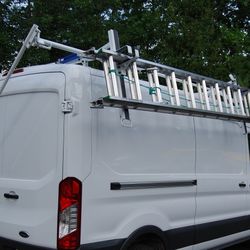 Drop Down Ladder Rack for Ford Transit Medium & High Roof