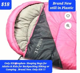 $18🌸Sleeping Bags for Adults & Kids for Backpacking Hiking or Camping . Brand New. Only $18 !!!