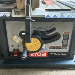 Ryobi 10” Table Saw With Blade Works Fine Tools Construction DIY 