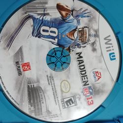 Madden NFL 13 Wii U Game $15 With SAME DAY SHIPPING THROUGH OFFERUP 