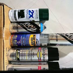6 Packs Of Rustoleum Spray Paint