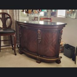 Wine Bar / Billiard Table w/ Accessories 