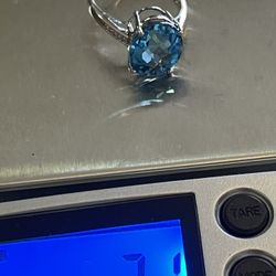 EFFY Diamond 5.59 Cttw Topaz 14k White Gold 