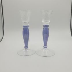 Glass Candle Holders
