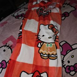 Hello Kitty Gingerbread Blanket 