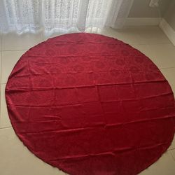 Round Fabric Tablecloth 
