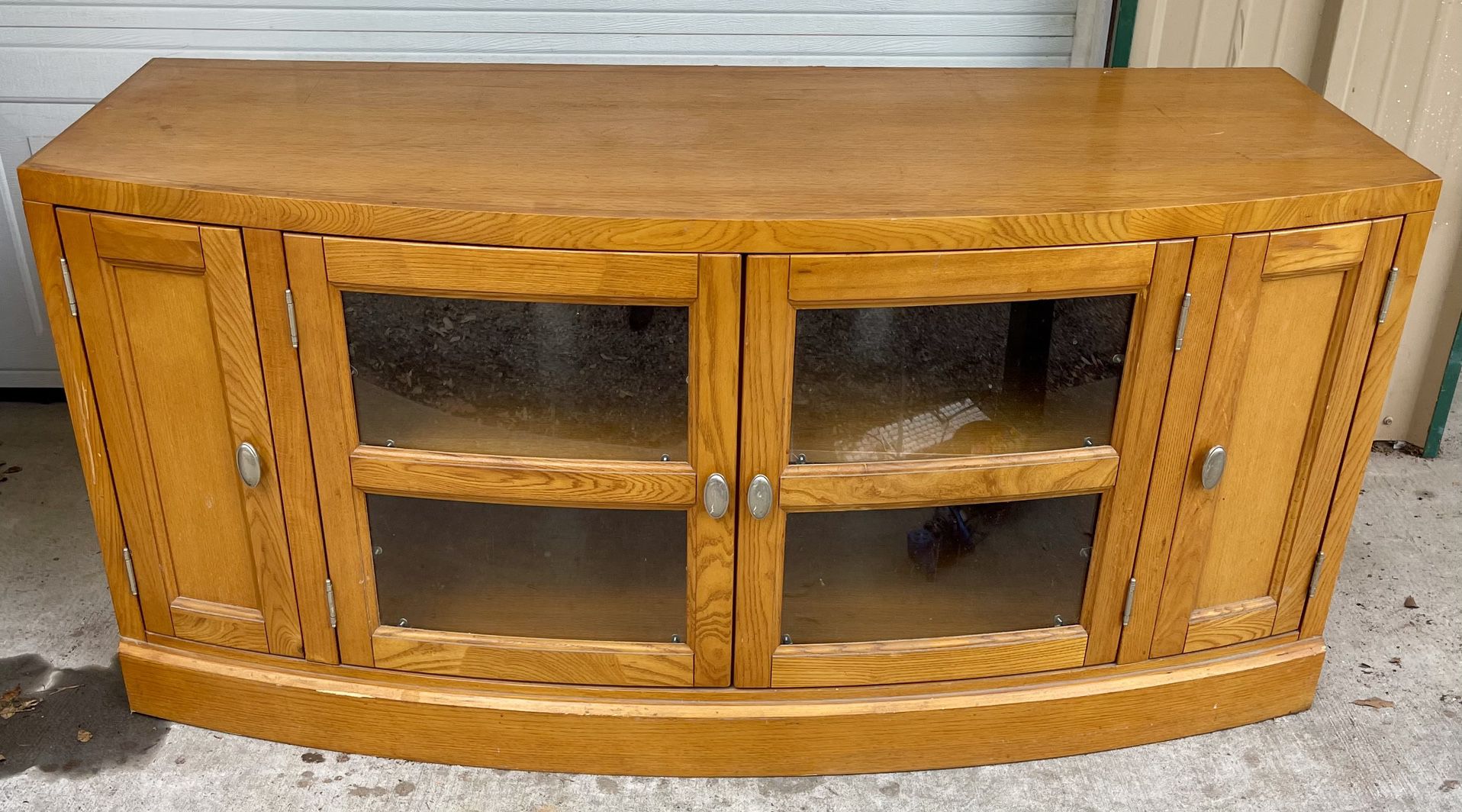 Solid wood Entertainment Center 