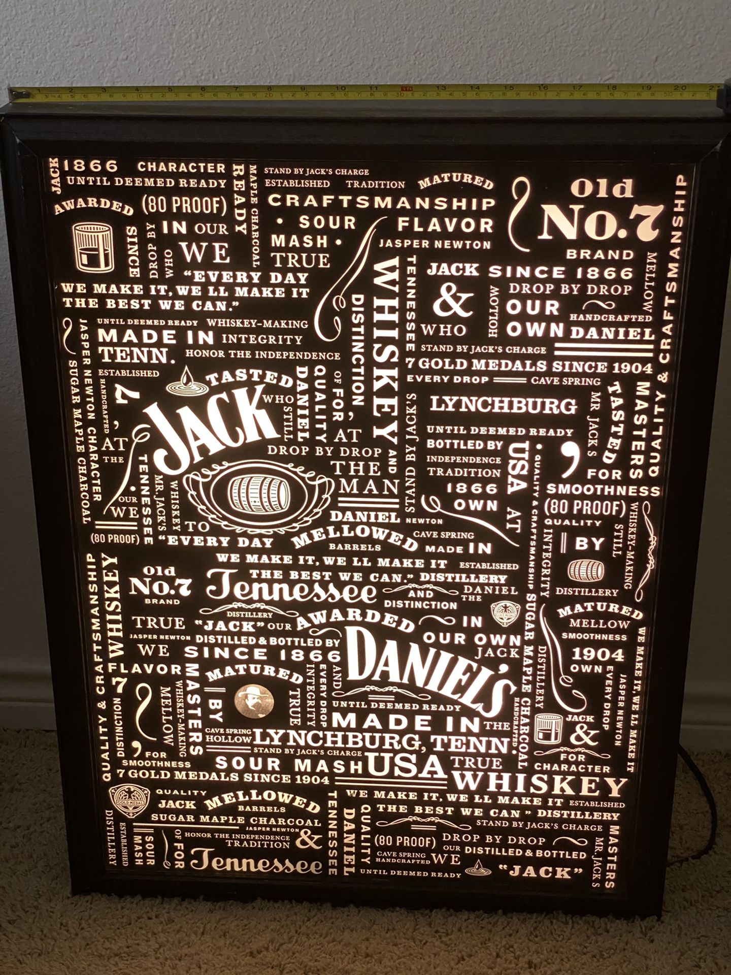 Jack Daniel's Promo Light Box (Backlit)