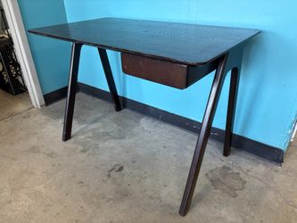 BLU DOT Modern Espresso Finished Writing Desk with Drawer