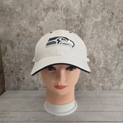 Seattle Seahawks Reebok White Adjustable Hat