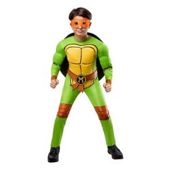 Teenage Mutant Ninja Turtles 4-in-1 Halloween Costume for Children, Boys Size L (10/12), New