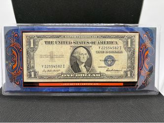 1935 $1 Silver Certificate – Depression Era Currency w/ Display Case & COA