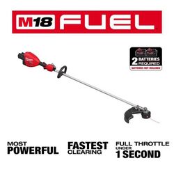 Milwaukee M18 FUEL 18V Brushless Cordless 17 in. Dual Battery String Trimmer (Tool-Only)