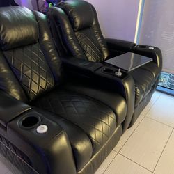 Valencia Tuscany Home Theater Seating | Premium Top Grain Italian Leather