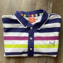Striped Puma Polo