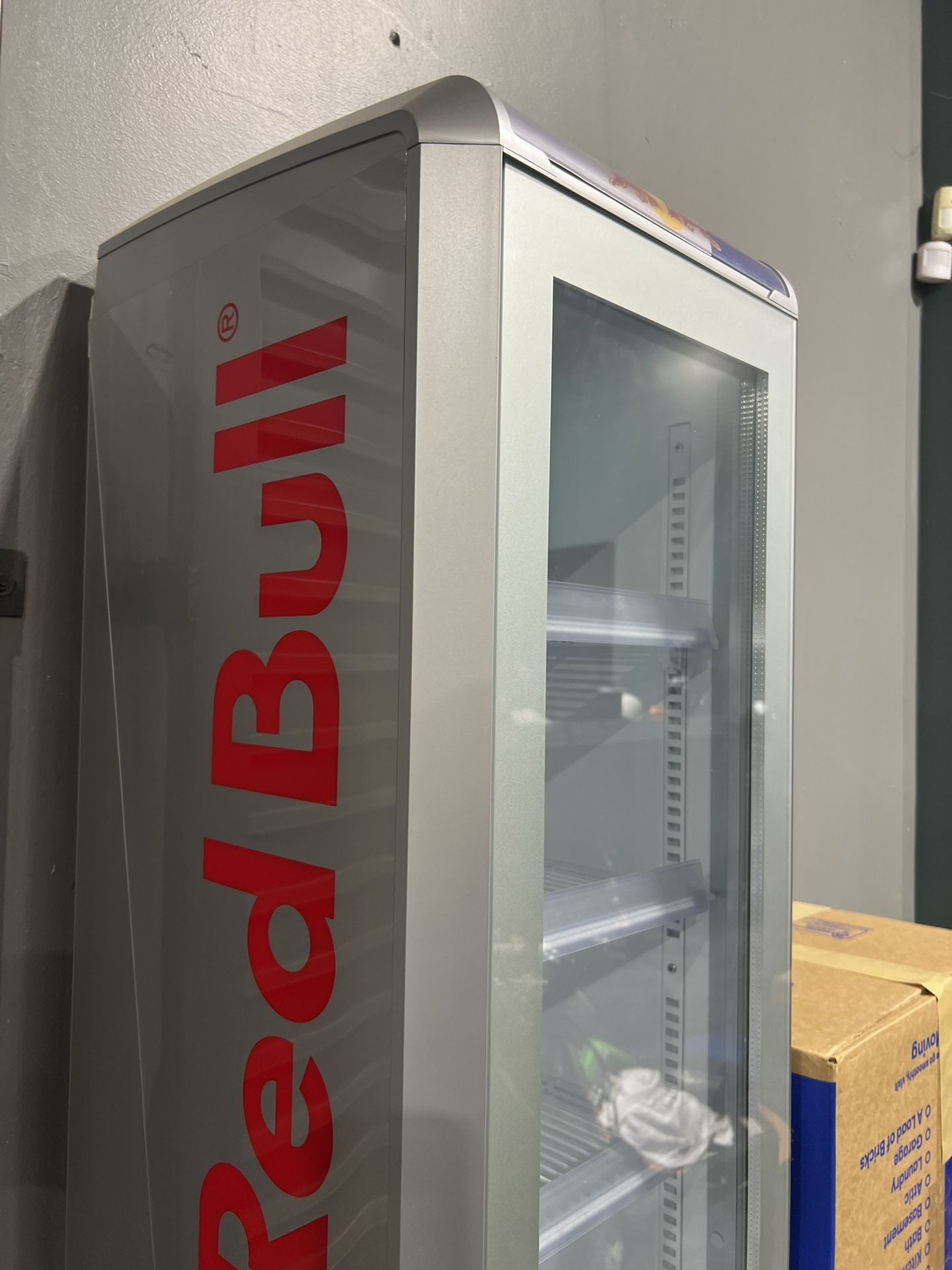 6ft Tall Red Bull Fridge