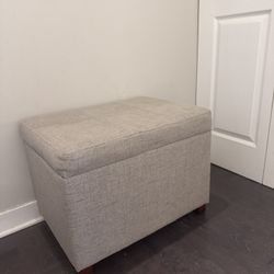 Storage Ottoman, Gray