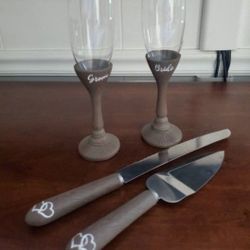 Wedding Glasses / Cake Cutting Set