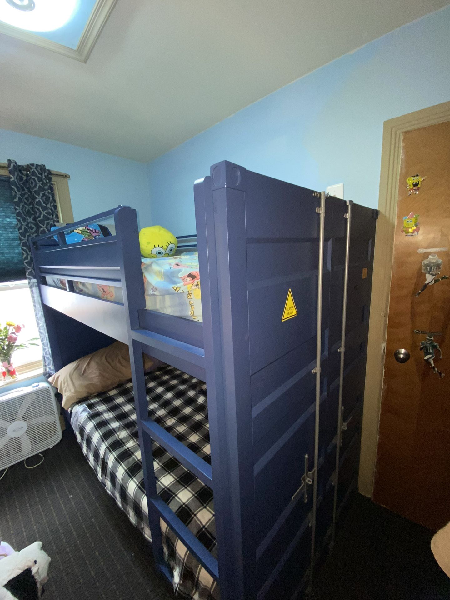 Twin Size Wooden Bunk Bed