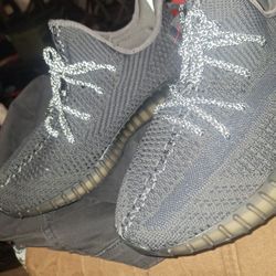 Adidas Yeezy Boost 350 V2 in the "Static Reflective" colorway. 