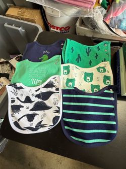 MAIWA 6-Pack Waterproof Baby Bibs for Boys & Girls