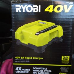 Ryobi 40 Volt 6A Rapid Charger 