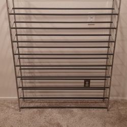 Industrial Rolling Shoe Rack 