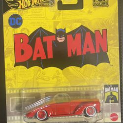Hot Wheels Premium Pop Culture Batman Classic First Batmobile 1:64 Scale Diecast Vehicle