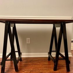 Mahogany Writing Desk w/Sawhorse Legs
