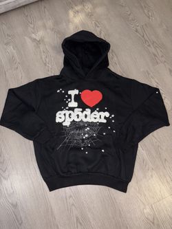 Sp5der Souvenir Hoodie Black (I Love Sp5der)