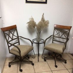 Armed Chair With The Wheel 