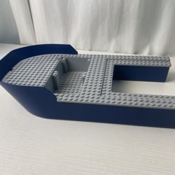 LEGO Dark Blue Boat Hull 18913 Giant Bow 40x20x7 With Light Bluish Gray Top (Rare Collectors Item!)