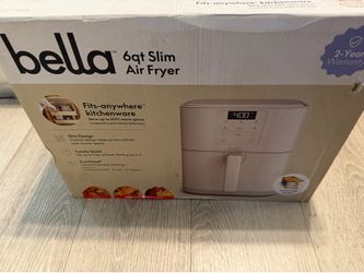 Bella slim air fryer 6 quarts brand new