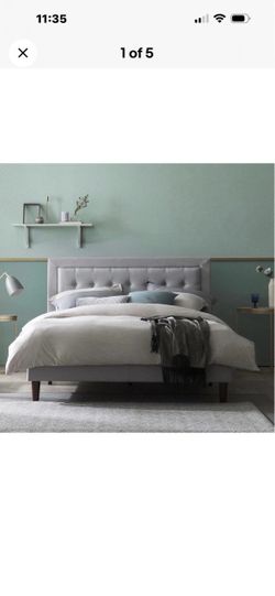 Zinus Dachelle Upholstered Platform Bed Frame