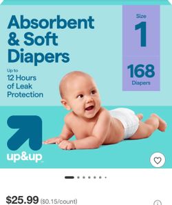 Baby glass bottles and diapers