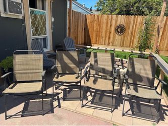 Table and four chairs
