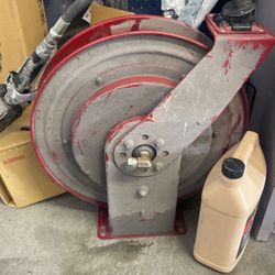 Alemite Oil Hose Reel & Electronic Meter