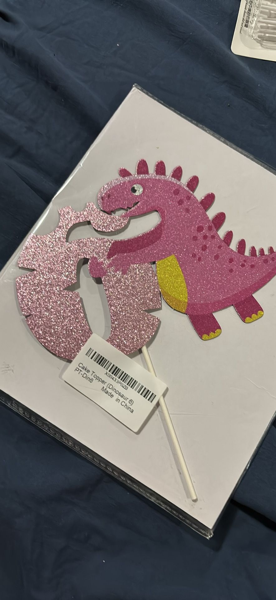 Dino 6 Cake Topper