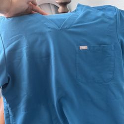 Caribbean Blue Fig Scrubs xl