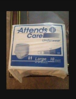 Attends adult diapers size large $8 box Brownsville