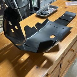 Skid Plate With Linkage. TM Designworks. KTM, Husqvarna, Gas Gas. PN# KHLG-362