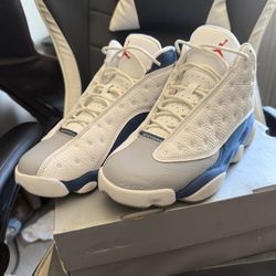 French Blue 13 Jordans 