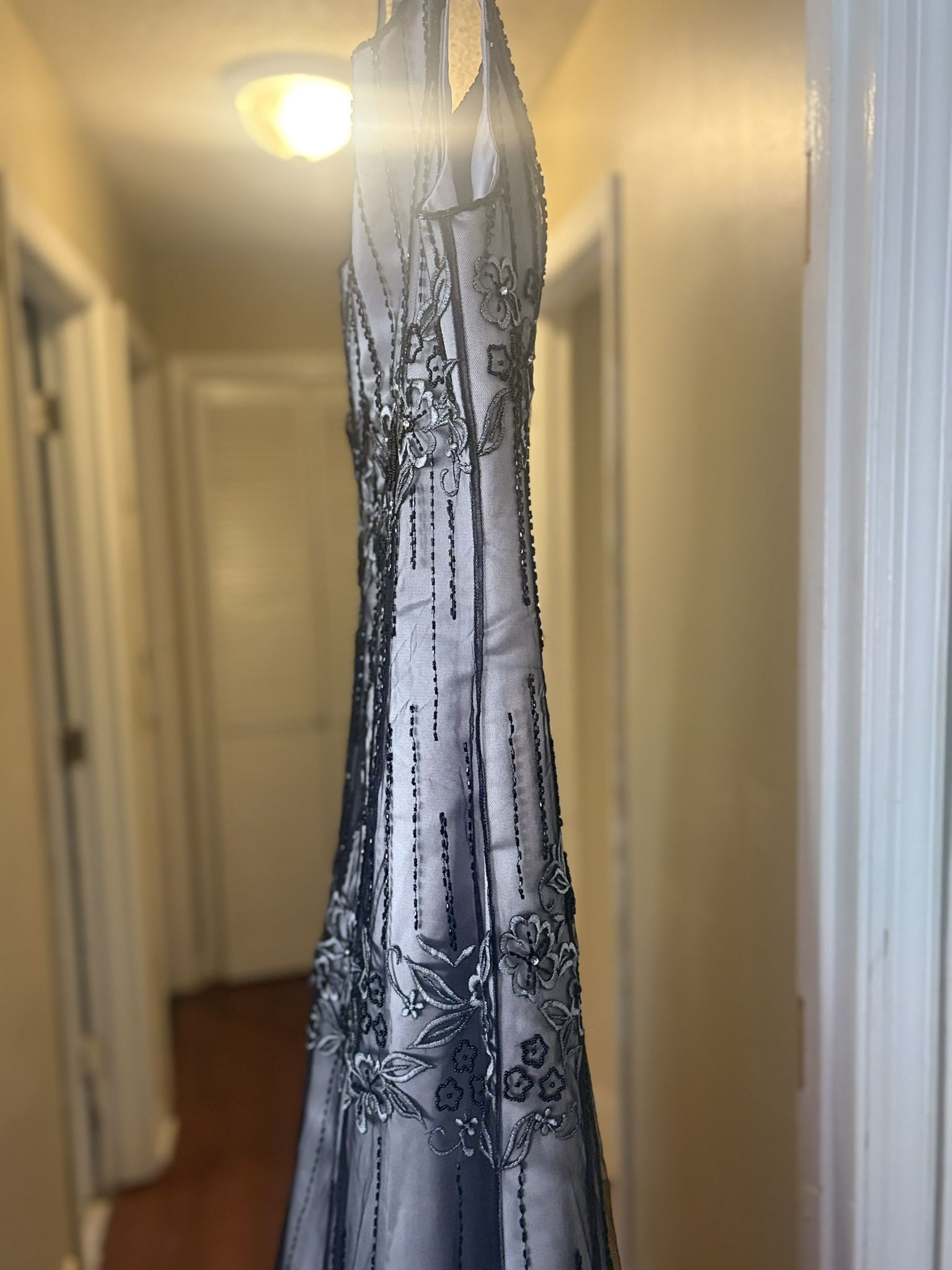 Beautiful Elegant Gown Beaded Front