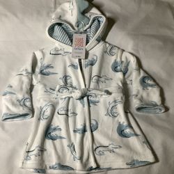 CARTERS JUST ONE YOU INFANT BOYS ROBE SIZE 0-9 MONTHS NEW WITH TAGS